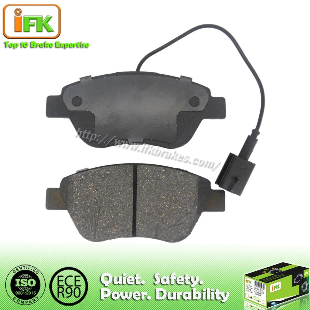 Car Spare Part Low-Metallic Front Disc Brake Pad for FIAT 500c/Bravo/Stilo 77362548/Gdb1590/Gdb1654/D1616 with Emark/R90/Ts16949