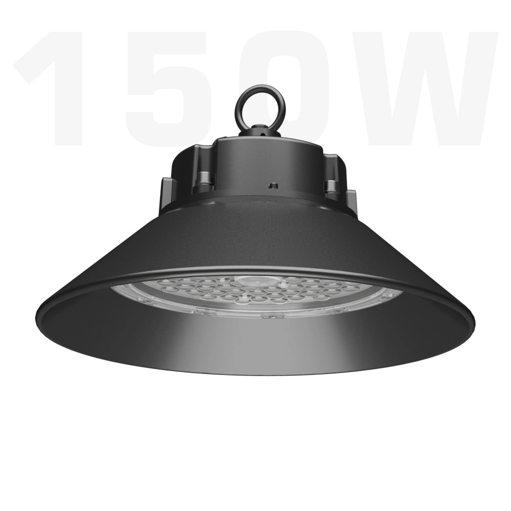 La poussière 150W Highbay 22500LM Lampe LED de haute qualité de haute qualité à plat haute puissance 120 W 150 W Watt UFO Haut de la baie de lumière à LED pour l'industrie Exposition d'entrepôt