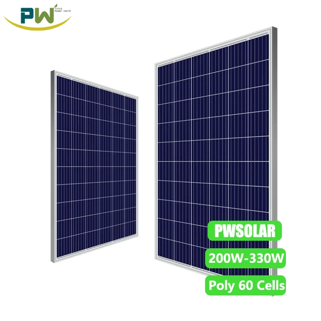 Commerce de gros Prix d'usine 100W 150W 200W 240w panneau solaire polycristallin 300W