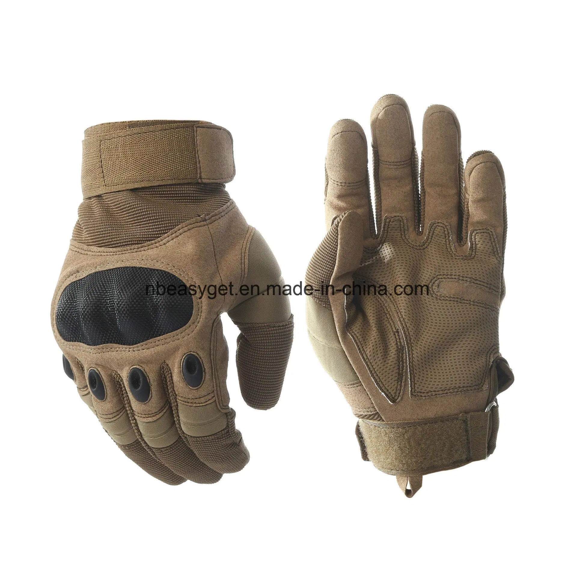 Hard Knuckle Gloves Motorcycle Gloves Motorbike ATV Riding Combat Full Finger Gloves for Men Paintball Esg10513