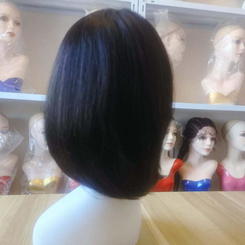 Vente en gros 100% Virgin Human Hair machine fait Bob Wigs non traité Cuticule tenir les produits brésiliens pour les cheveux pour les femmes noires