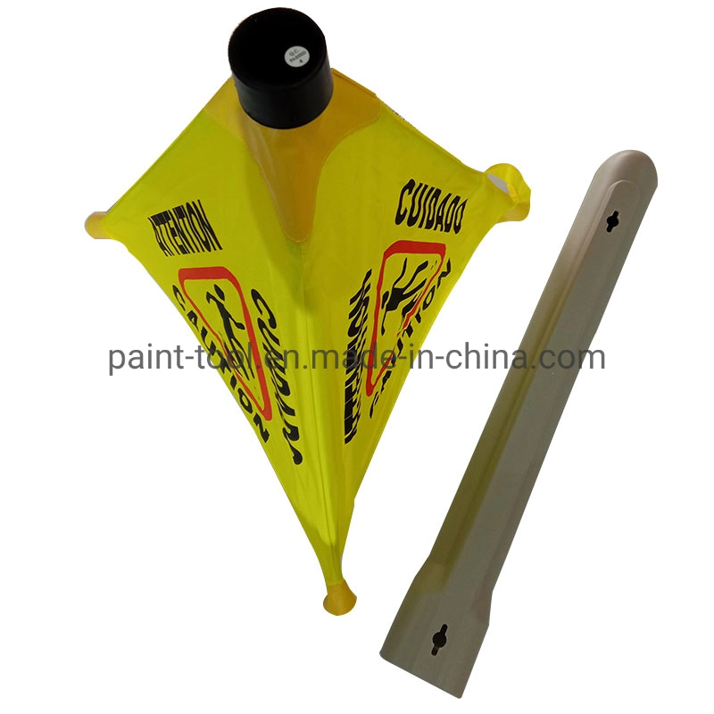 Reflective Material Danger Warming Yellow Triangle Folded Sign Safety Traffic Road