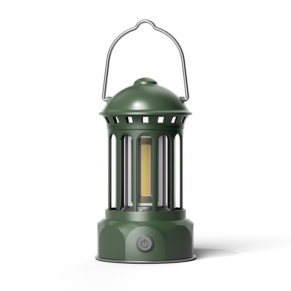 Punho suspenso com alimentação por bateria para luz de metal retro recarregável Camping Lantern Lâmpada Ci23528