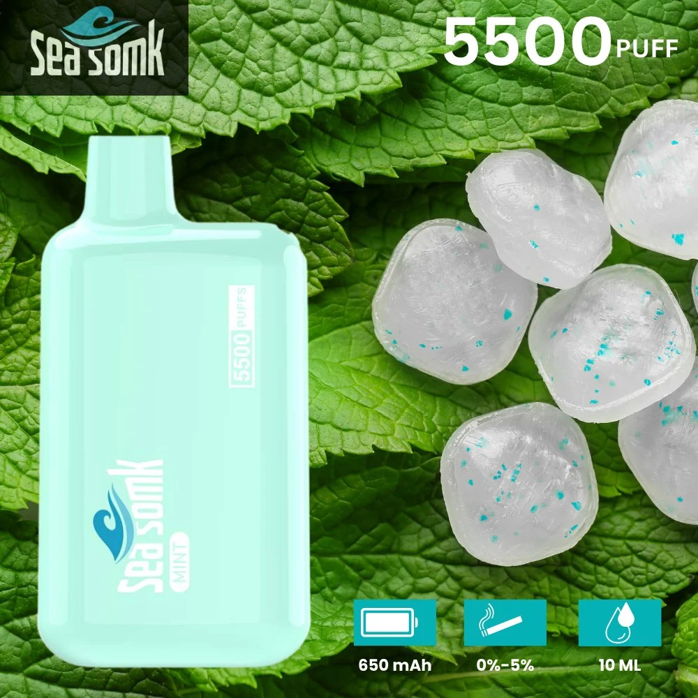 Sea Somk Original Square Box Shape Fruit 5000 одноразовых шайб Электронные сигареты Wape