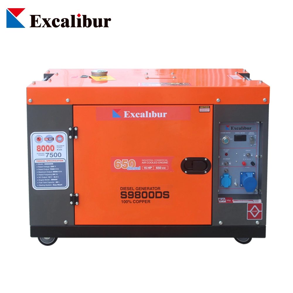 New Type Super Silent Air Cooled Diesel Generator 7kw 8kw 10kVA