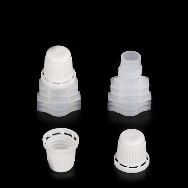 Juice Bag Double Slot 8.2mm HDPE Plastic Spout Cap for Pouch