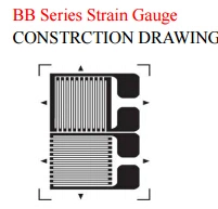 0 Deg / 90 Deg T Rosette Strain Gauge