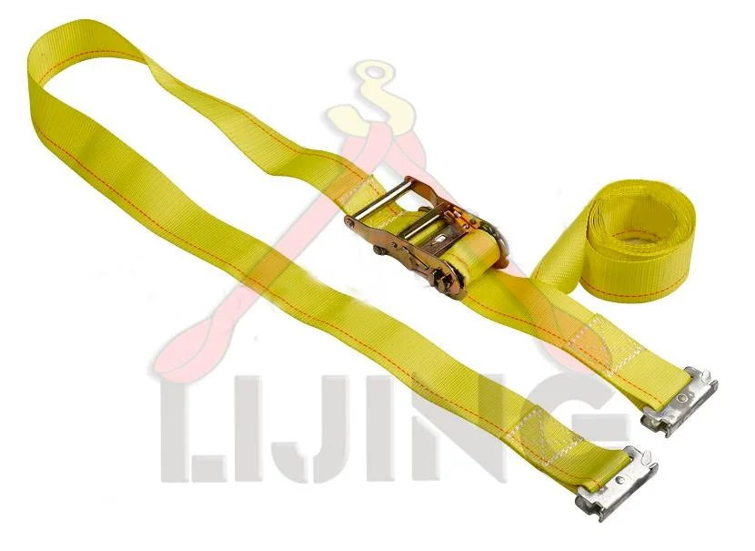 5T Ratchet Amarillo amarre cargo con Doble J Gancho