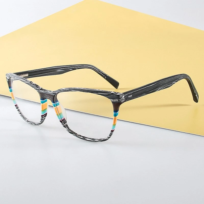 Más Reciente de la moda 2021 Mujer gafas de óptica del bastidor de acetato negro