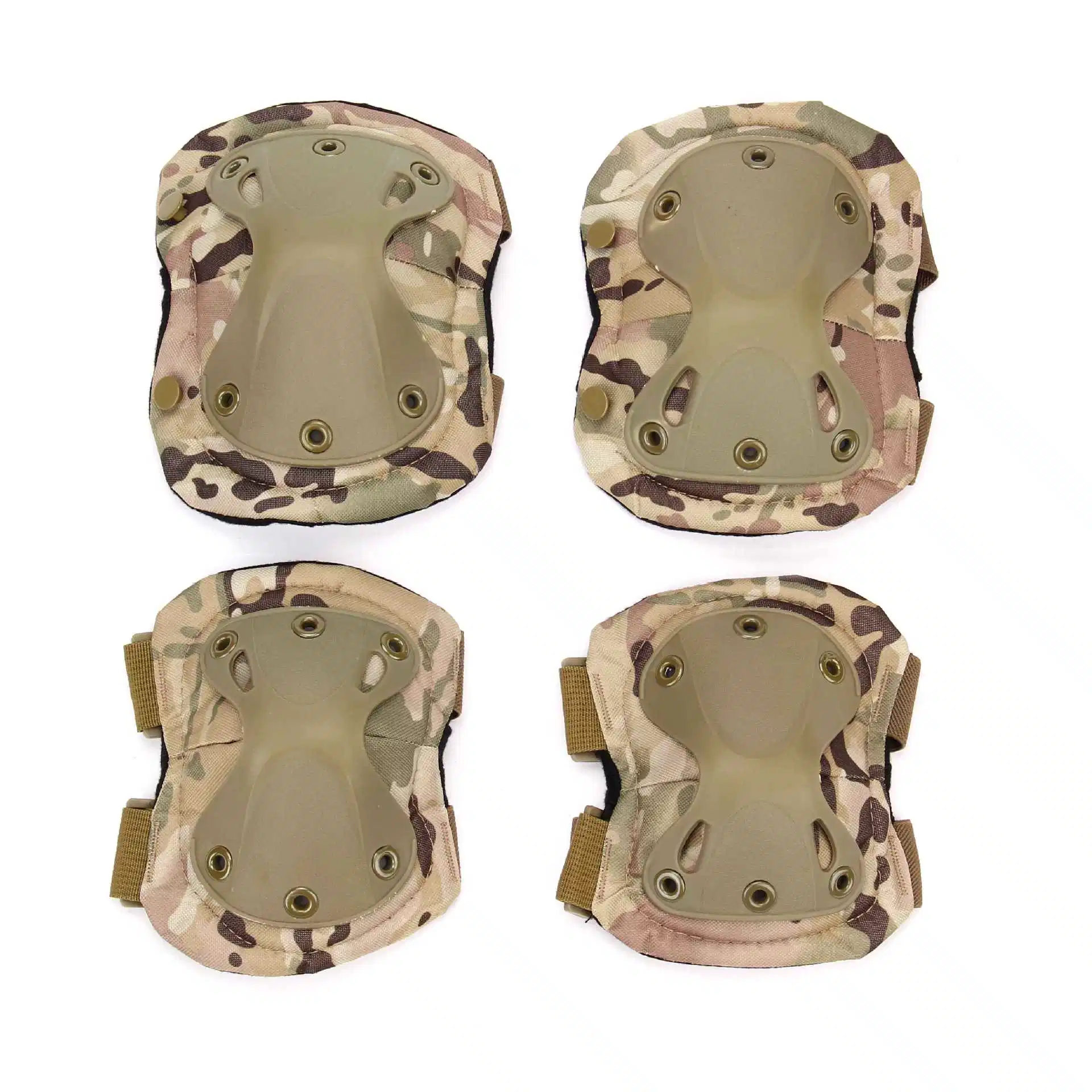 Camuflaje de lona impermeable 600deva esponja Adulto 4 piezas de la rodilla y codo Pads