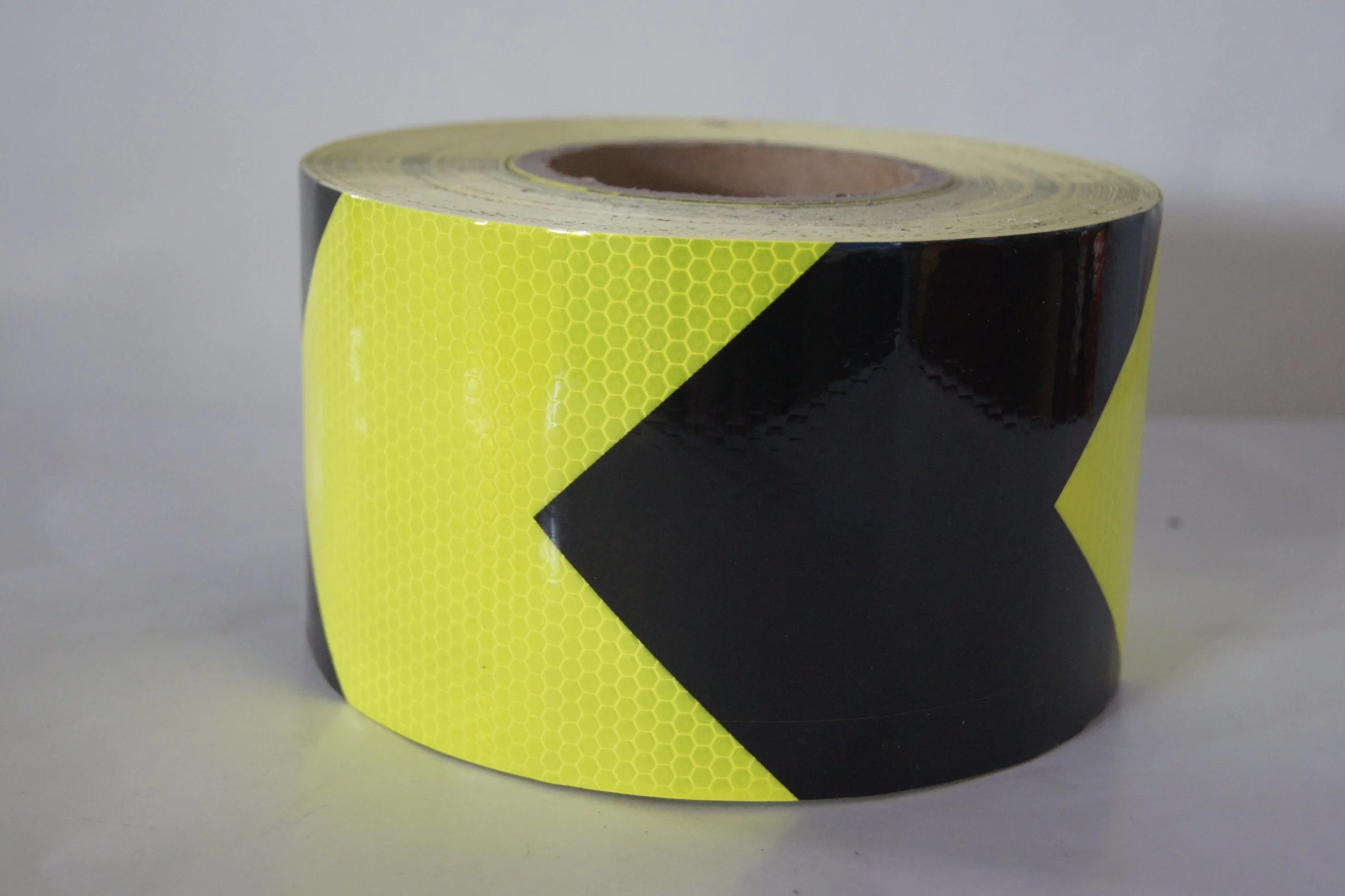 Fluorescent Green Black Arrow Reflective Tape