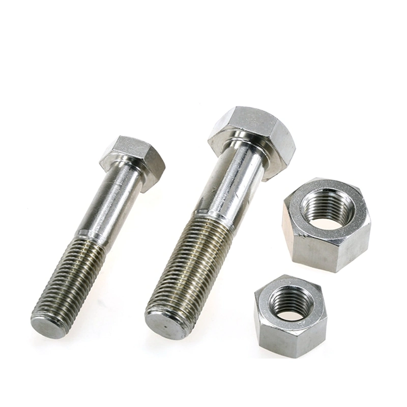 2205 3208 32760 de Aço Inoxidável Locktite o parafuso sextavado 8.8 DIN 933 remendo de nylon Rosca Total A3e betuminoso de zinco-carbono Aço Galvanizado M6-M39 Aço Duplex