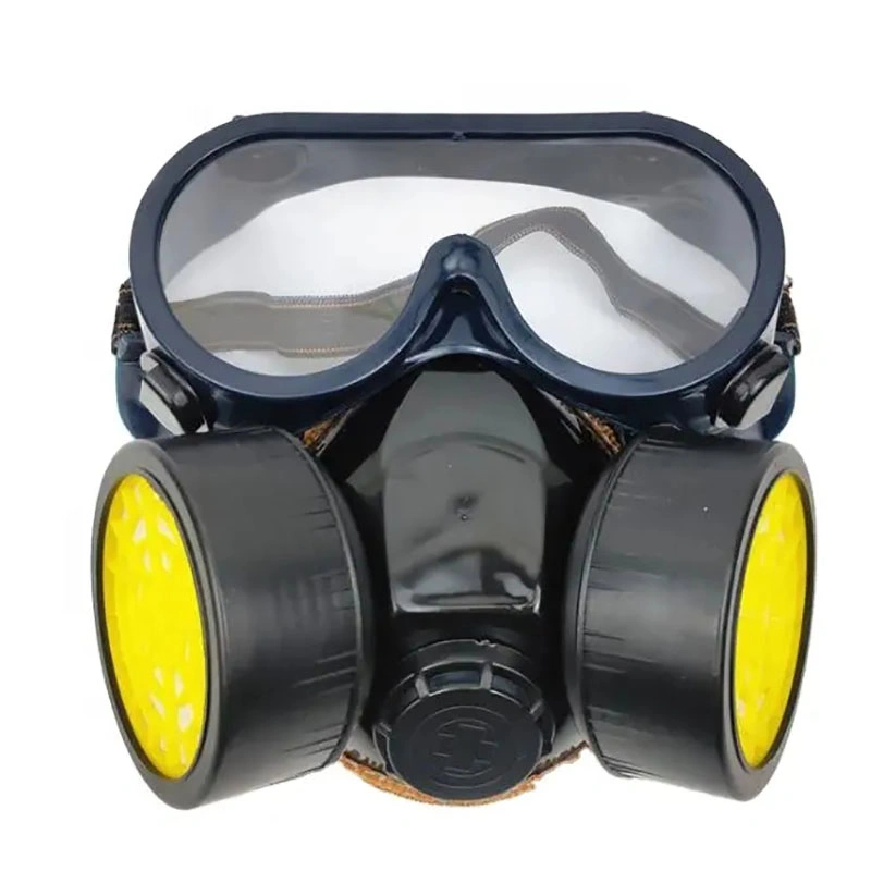 Industry Full Face Dust Multiduty Air Washable Particle Respirator Protective Activated Carbon Double Filter Gas Mask