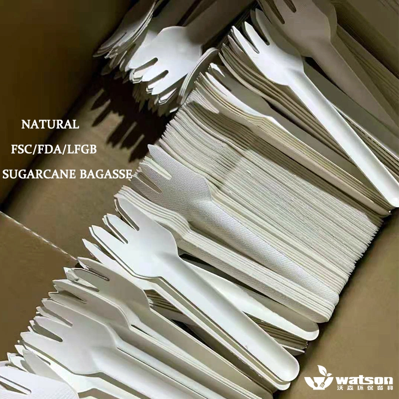 Watsonpak Food Grade Eco Pulp Molding caña de azúcar de fibra bagazo mejor Mesa compostable biodegradable Vajilla para Fiesta