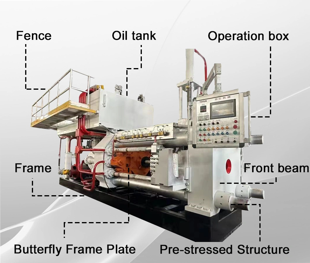 Machine de presse d'extrusion d'aluminium pour fabriquer les profils en aluminium