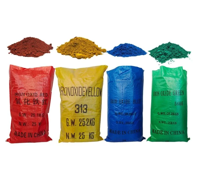 Iron Oxide Red/Yellow/Black/Green/Blue Iron Oxide Pigment for Brick Concrete Pigment