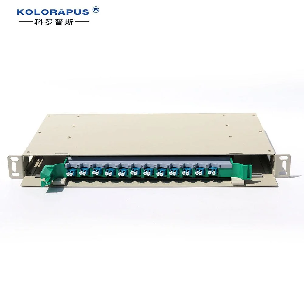 ODF LC 12-Port Fiber Optic Distribution Patch Panel