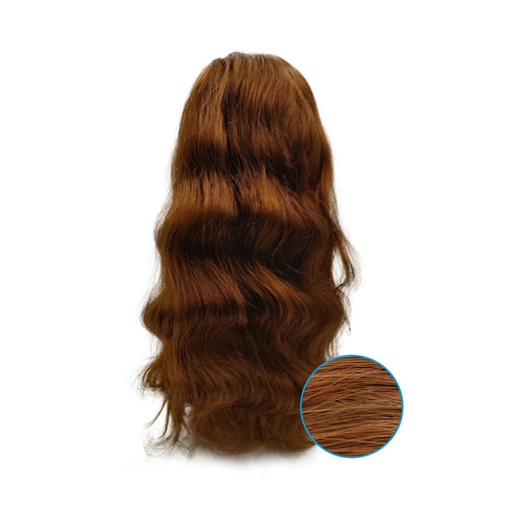 China Factory 100% Human Hair 32 Inch Straight Brown Transparent Lace Highlight Human Hair Wigs Highlight Body Wave Hair Full Wig