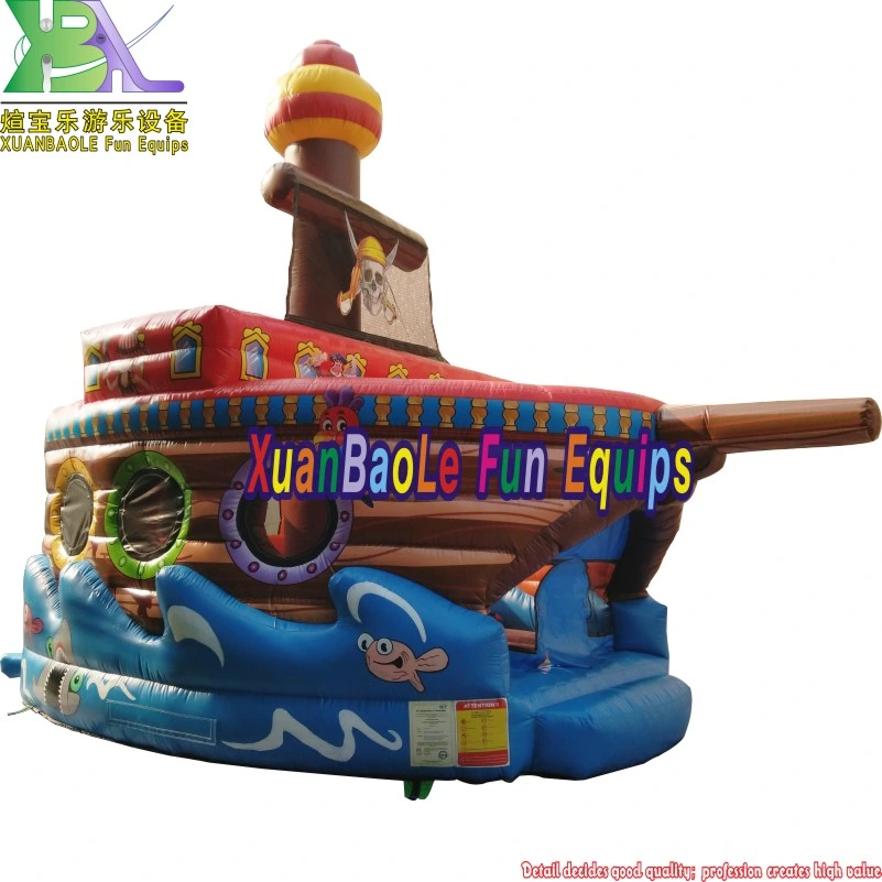 Kids Entertainment Inflatable Jumper Toddler Game Pirate Ship Fun Bouncer, Inflatable Bouncy Boat Castle