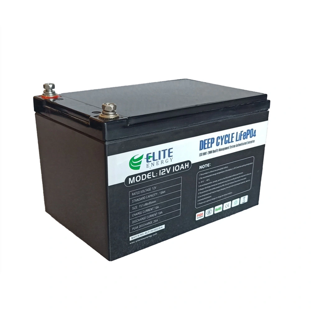 Elite 12V 10ah 20ah 30ah 40ah 50ah 60ah Deep Cycle LiFePO4 Lithium Battery for E-Bike China Professional OEM Battery Manufacturer