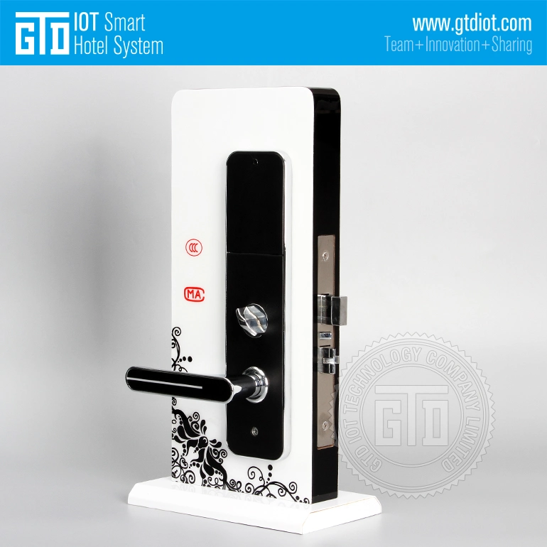 Factory Made Fashion Black Color Zinc Alloy Materials RF Hotel Electric Lock System