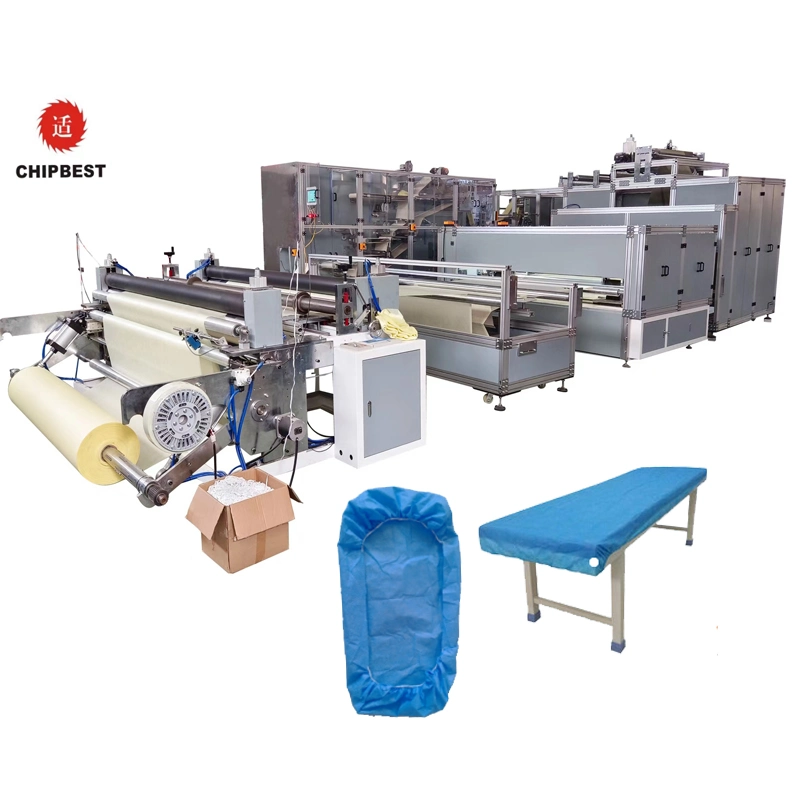 Customized Width Nonwoven Bed Cover Massage Sheet Making Machine Nonwoven Rewinding Machine with Cross Cut
