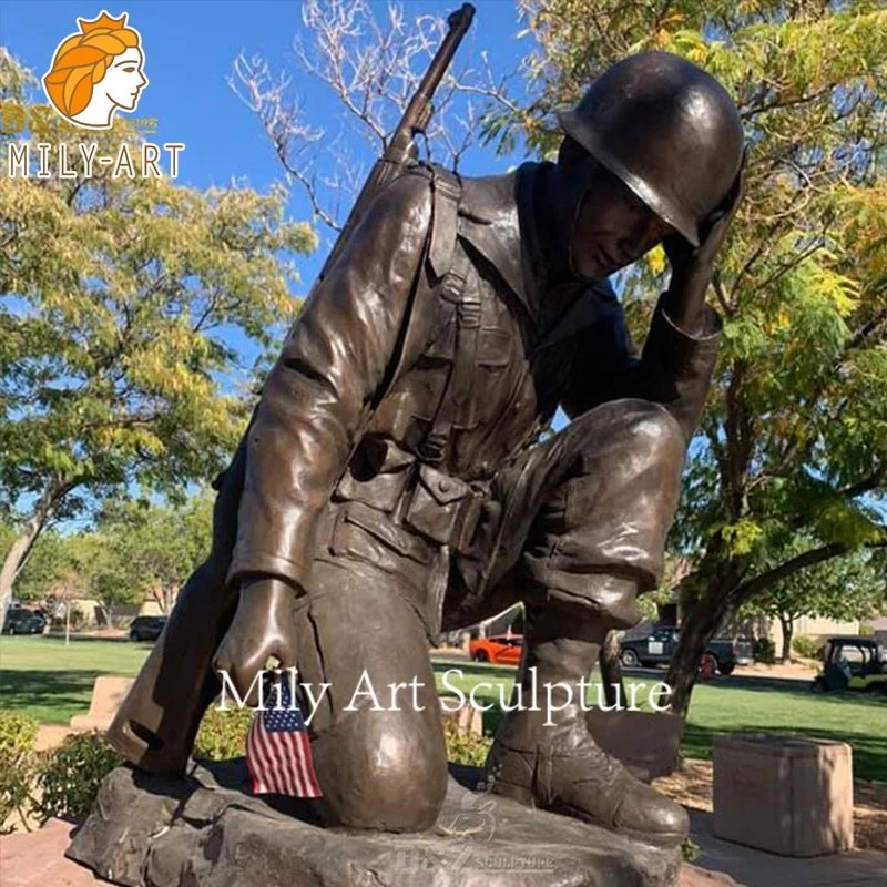 El tamaño de la vida decoración Park Square bronce metal soldado estatua