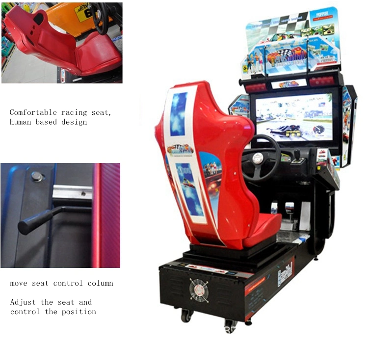 Indoor Racing Moto Coin Opearted Machine de jeu vidéo Arcade Racing