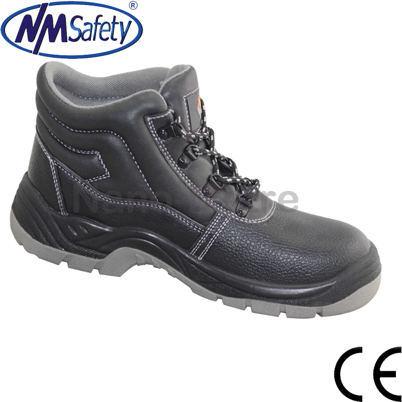 Nmsafety Factory Middle Cut Steel Toe Cap Work Safety Boots