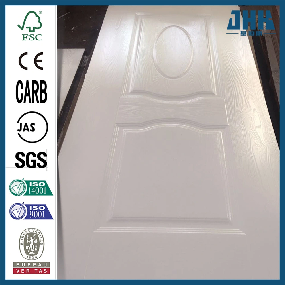 Jhk cuarto de baño madera decorativa gabinete de MDF Puerta de melamina blanca