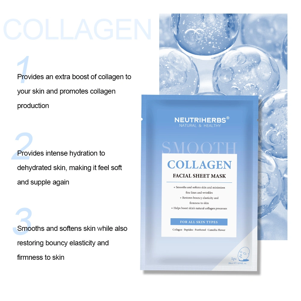 Private label Skincare Instant Collagen Smoothing Facial Mask