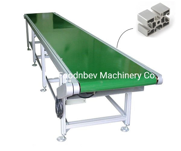 PVC Belt Conveyor Types of Conveyor Belts Hopper Belt Conveyor with Hyper Tape for Packaged Products