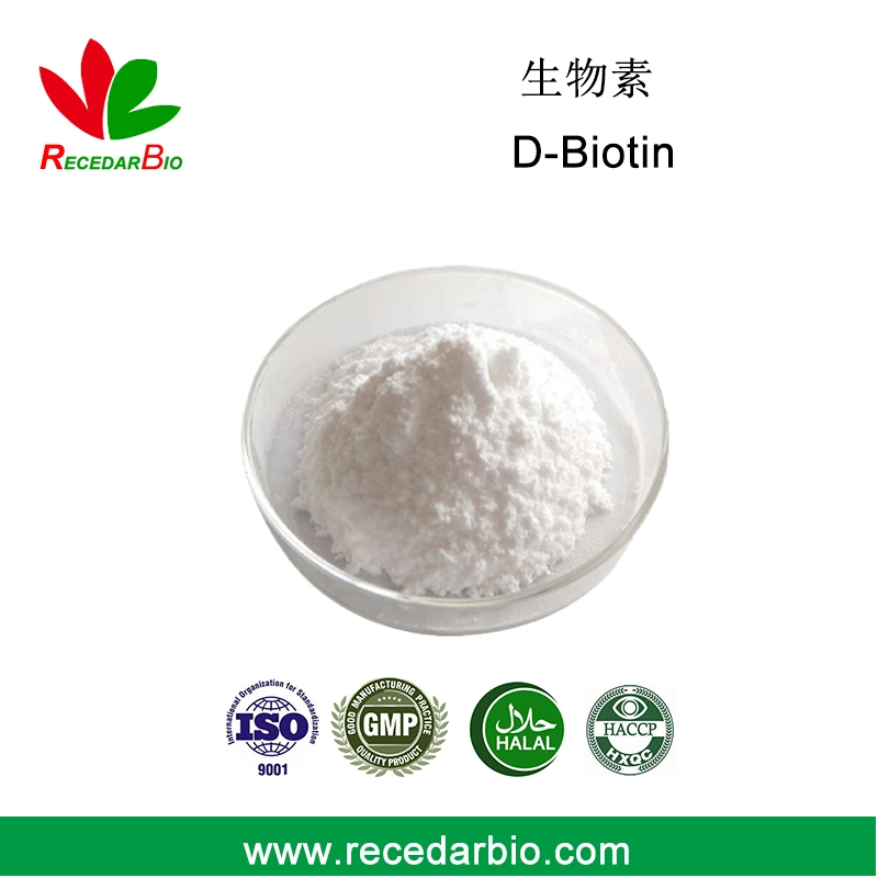 Food/Pharm Grade Powder D-Biotin Biotin Vitamin B7 Vitamin H 58-85-5