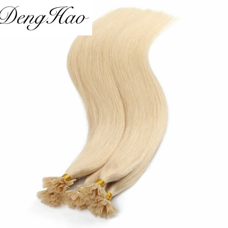 Wholesale/Supplier 12-28inch 100% Brazilian Remy Virgin Human Hair U Tip Pre-Bonded Hair Extensions