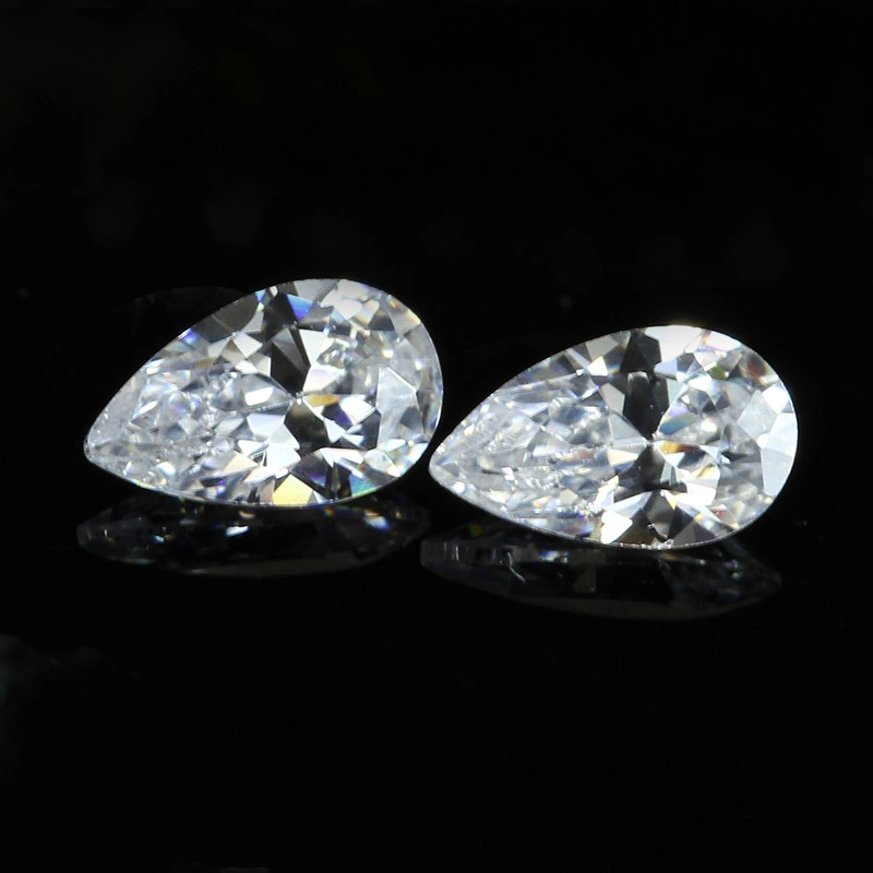 High quality/High cost performance  Cubic Zirconia Jewelry White 2-18 mm Pear Cut CZ Stones Hot Sale Products Wholesale/Supplier Price CZ