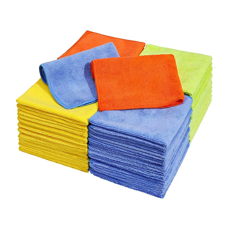 Пользовательский размер цветные многофункциональные абсорбирующий ткань из микроволокна Warp полотенце для Carcare Авто с подробным описанием Кухонные мойки ткань для очистки всех целей