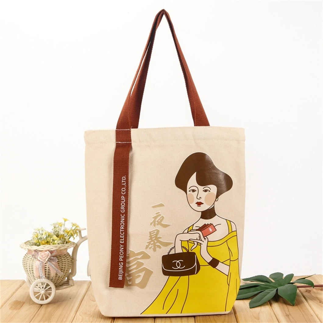 Eco-Friendly Promotion Fashion Cheap Cotton Canvas Tote Bag Travel Canvas Bag