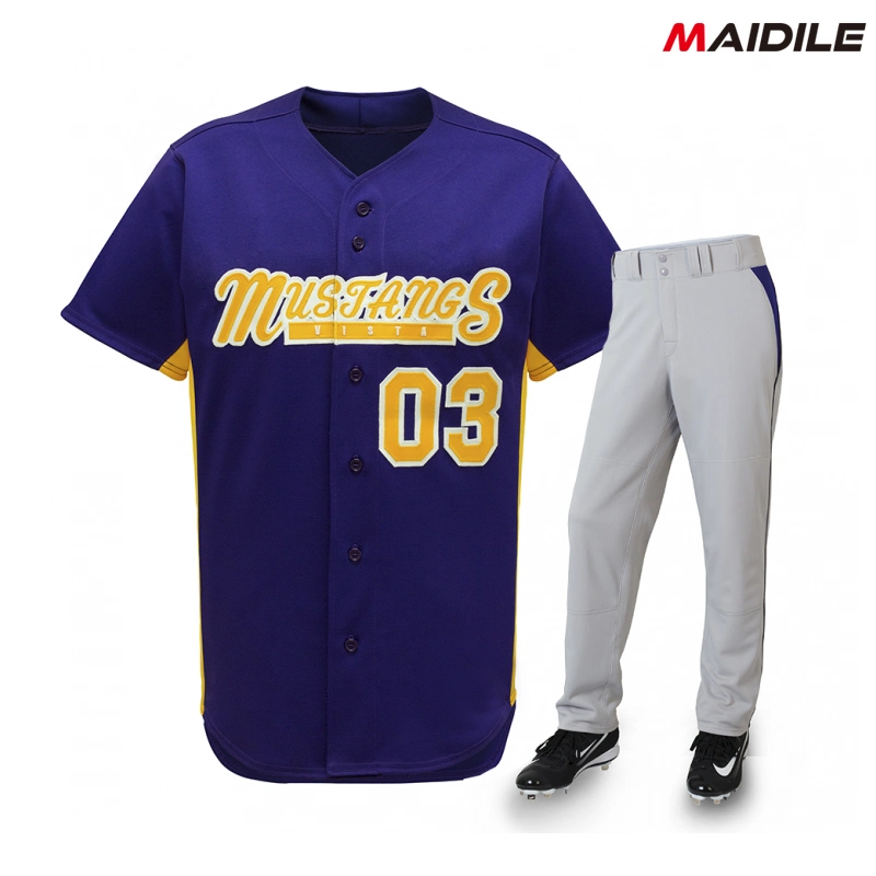 High Performance Polyester Baseball Jersey Customized Mesh Women's Baseball Uniforms