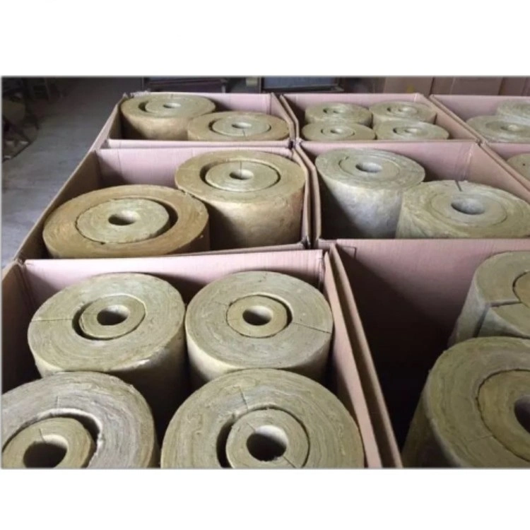 CE Certificate Non-Combustible Customized Ceramic Fiber Mineral Rock Wool Rockwool Multiple Pipe