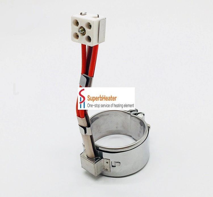 220V 200W 25mm Stainless Steel High Heat Efficient Thermal Extruder Mica Insulated Band Heater Element with Clamp