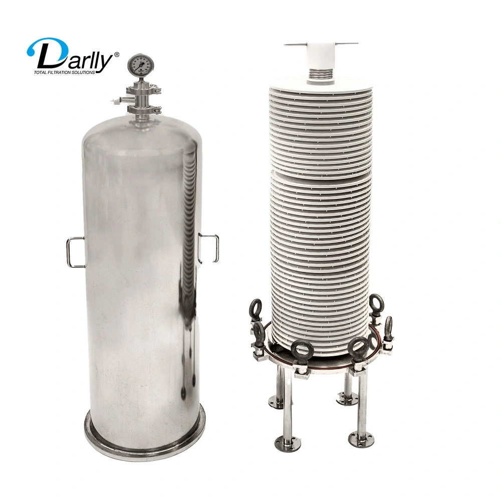 Darlly Filtration Solutions 304/316L Stainless Steel Depth Lenticular Filter Cartridge Housing 12 Inch/16inch