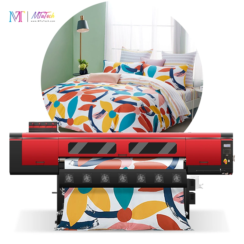 MT MTuTech 1,9 Meter Digitale Textil Sublimation Kleidung Druckmaschine Für Baumwollstoff Heimtextilien mit i3200 Druckkopf