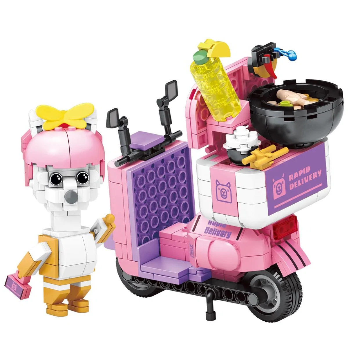 Woma Toys 2022 Kids Educational Adult Decompression Toy Model Sheep Delivery Cheap Personalized Motorcycle Building Blocks Brick Set Juguetes DIY Toy