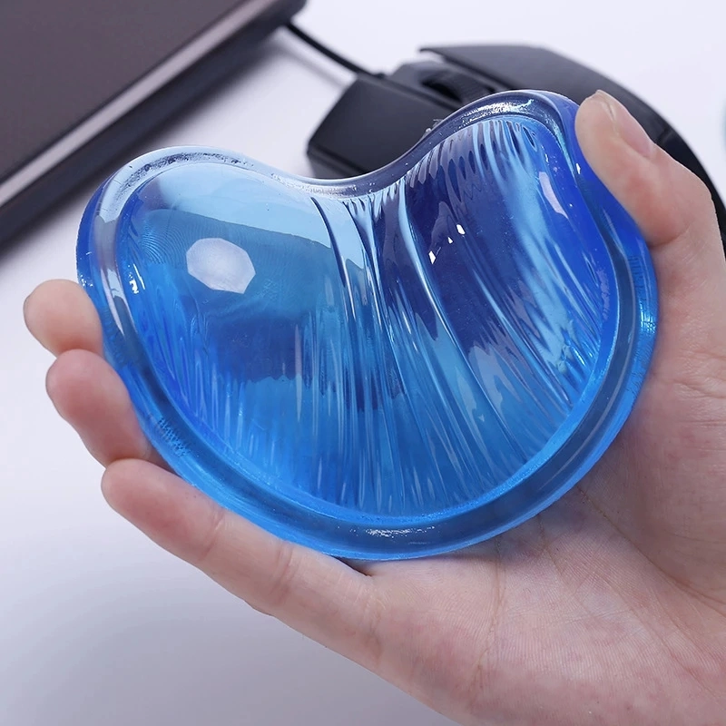 Silicone Heart Shaped Mouse Pad Anti-Fatigue Transparent Gel Soft Silicone Mouse Wrist