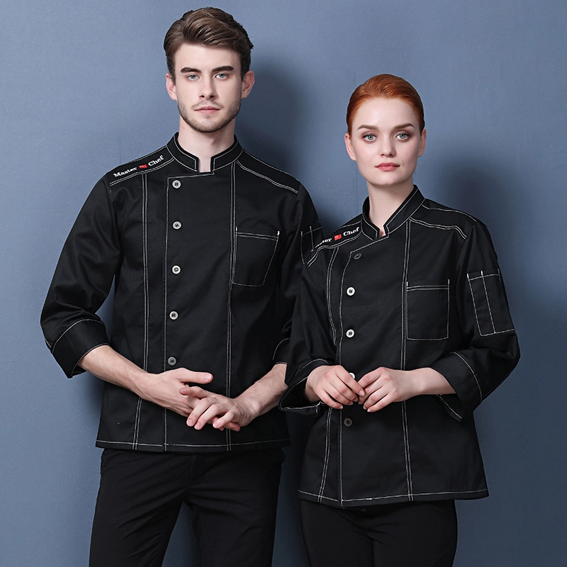 Soft and Comfortable Chef Clothes Hotel Uniforms Shirt for Restaurant and Bar Latest Design High Quality Chef Jacket Workwear