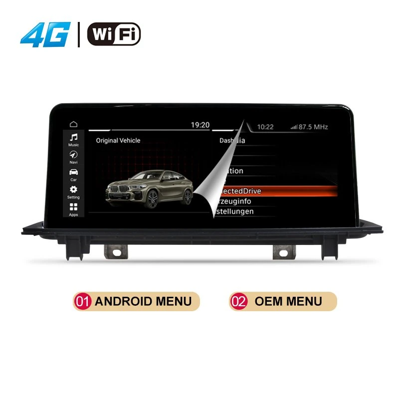 10.25" 8 Core Navigation Carplay Screen Radio Nbt Multimedia GPS Android for BMW 3 Series F30 F31 F32 F34 2013-2017