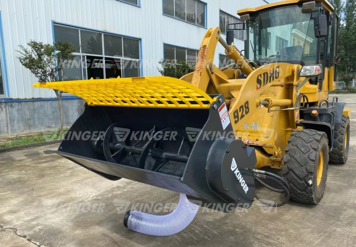 Kinger 2023 New Design Heavy Load Automatic Unloading Cement Mixer Home Use Construction Use Excavator Loader Attach