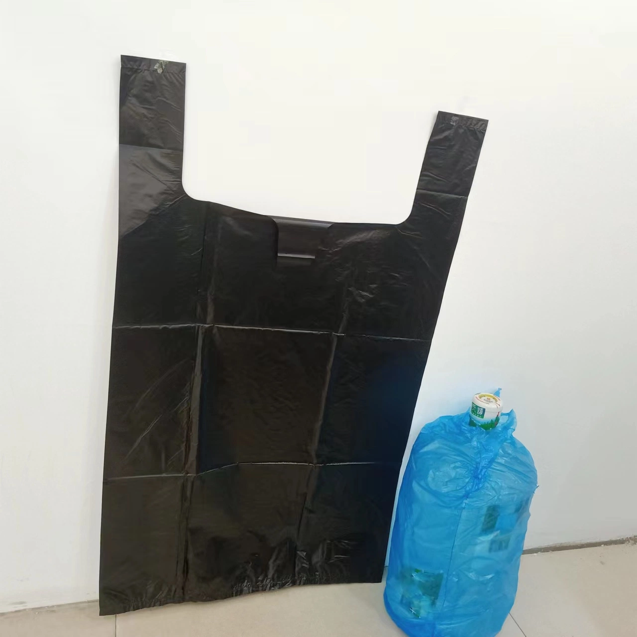 Custom Heavy Duty Trash Bags Used at Home/Street Dustbin/Company/Campus Black Large Garbage Rubbish Bags