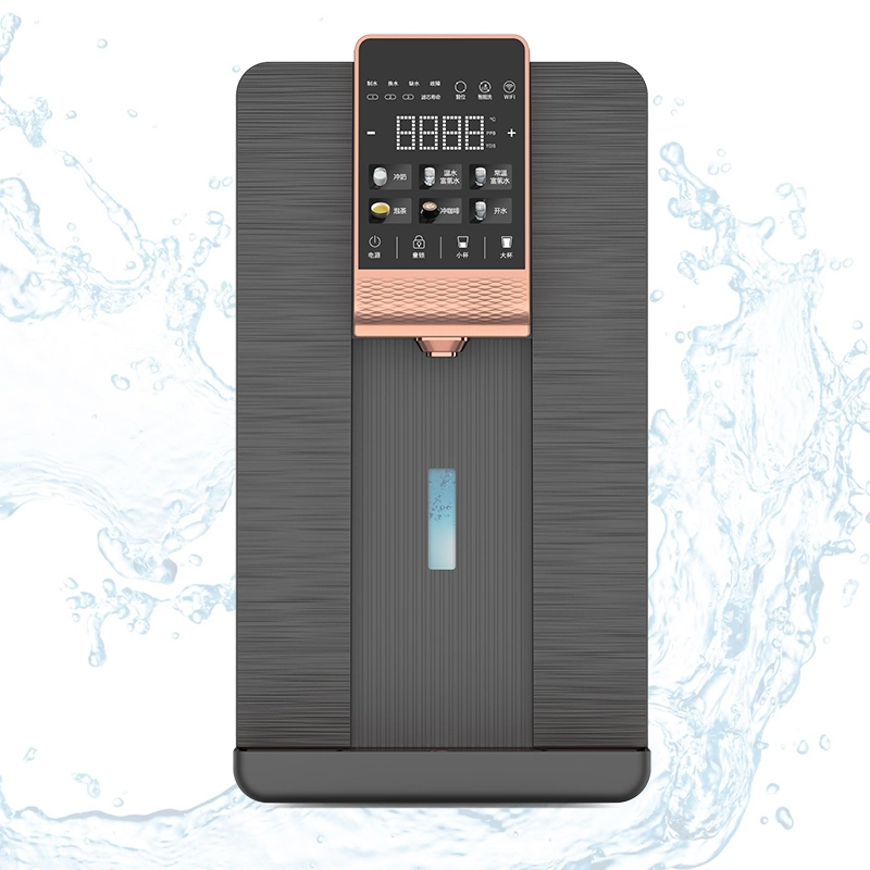 Counter Top Touch Screen Reverse Osmosis Hydrogen Water Drinking Purifier Dispenser with Filter System