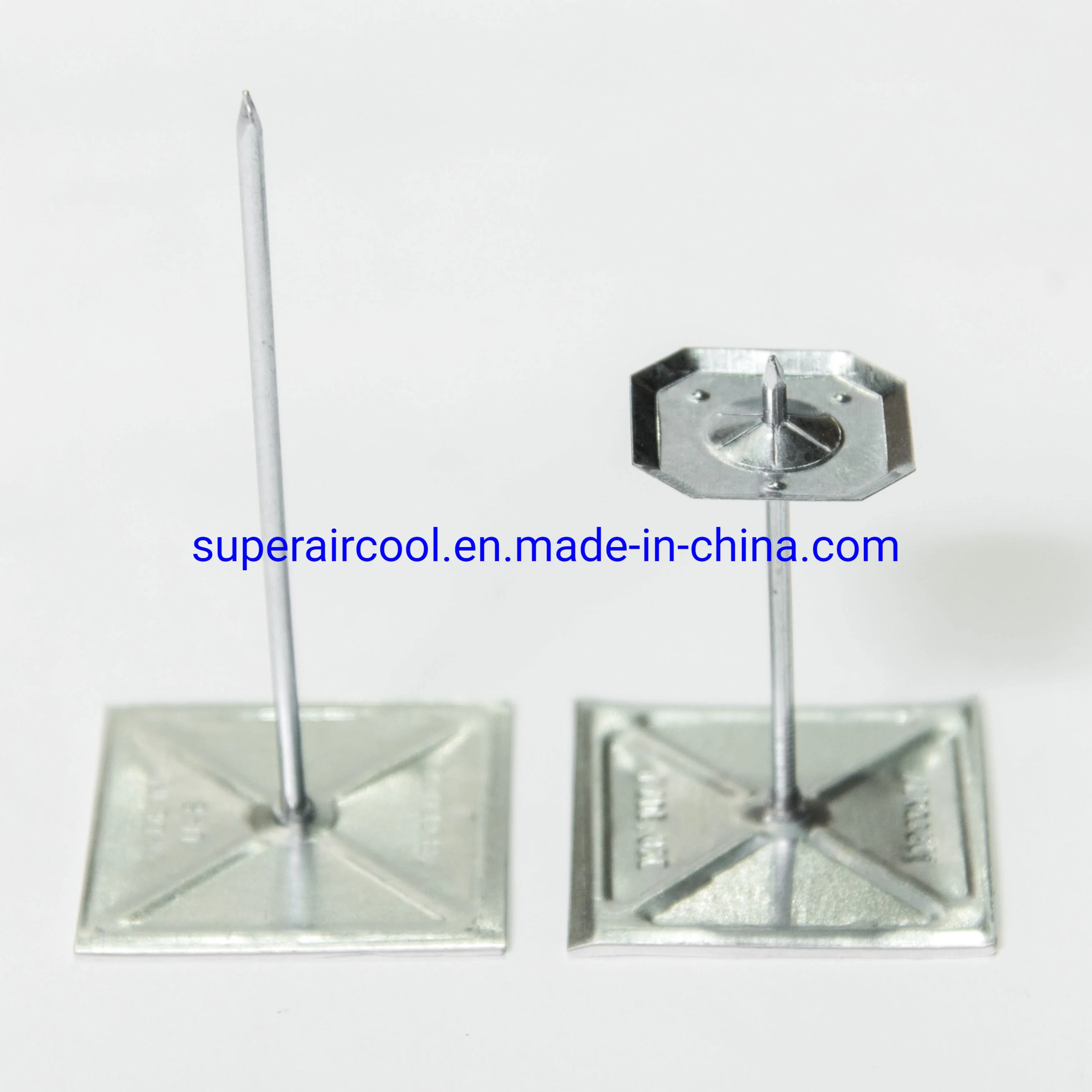 Aluminum Duct Hanger Perforated Self Stick Insulation Pin for HVAC